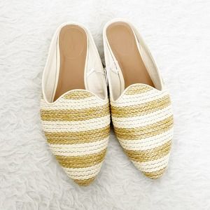 Universal Thread Woven Basket Loafer Slip On Mules Size 8.5